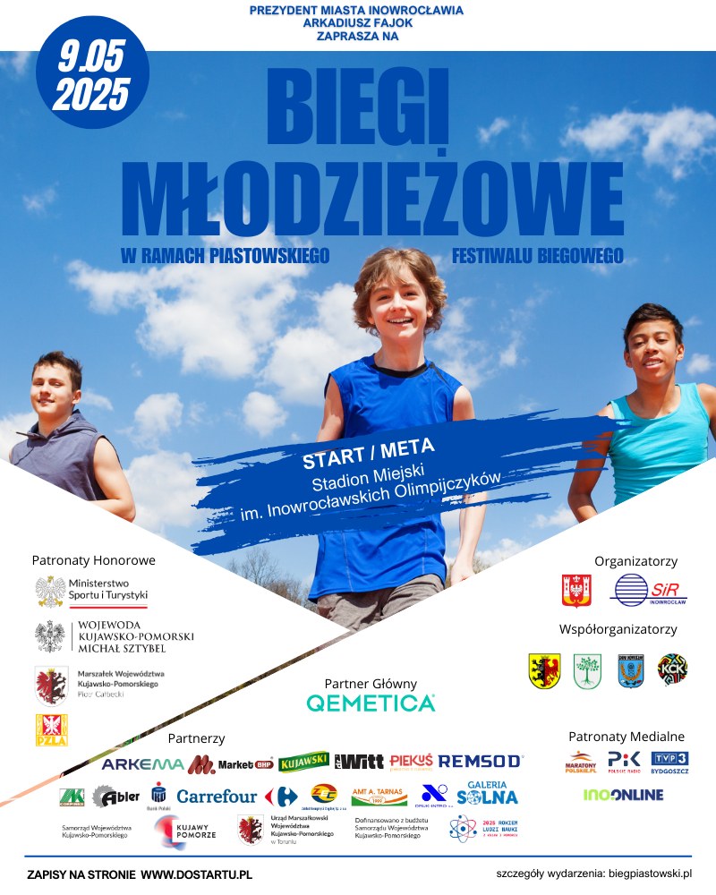 plakat biegi młodzieżowe